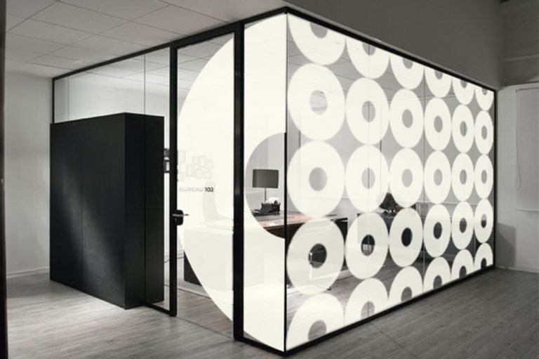 Vitrophanie Cercle Blanc